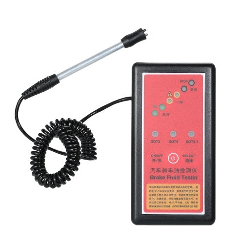 Automotive Brake Fluid Tester Brake Fluid Detector Digital Oil Quality Inspection LED Indicator Display Diagnostic Tool