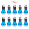 10Pcs Mini Portable Lantern Tent Light LED Bulb Emergency Lamp Waterproof Hanging Hook Flashlight For Camping Blue