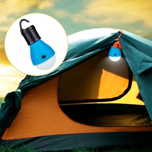 10Pcs Mini Portable Lantern Tent Light LED Bulb Emergency Lamp Waterproof Hanging Hook Flashlight For Camping Blue