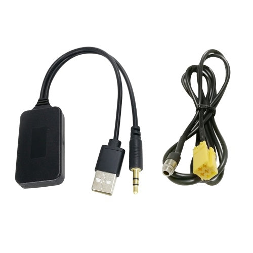 Car AUX USB Radio Adapter ISO 6pin AUX Audio Cable Wireless BT Module Replacement for Fiat Grande Punto Alfa Romeo