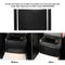 Car Rear Seat Interior Air Condition Vent Outlet Cover Trims Decoration Real Carbon Fiber Replacement for BMW 3 Series E46(1998-2005)