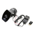 Car Megaphone 5 Tone Alarm Horn 12V 110dB Loud Speaker Fire Alarm Ambulance Blaring Police Siren