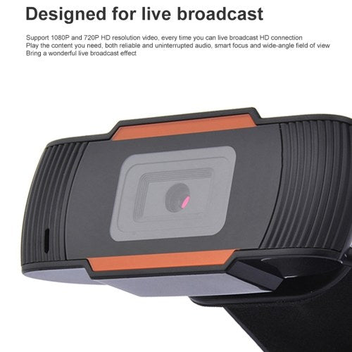 1080P Webcam Conference Cam HD Video Webcam Clip-on Camera With Mic for Laptop Notebook Monitor