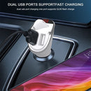 QC3.0 Quick Charging BT Car Transmitter with Earphone BT Headset Car Charger Audio Adapter Receiver