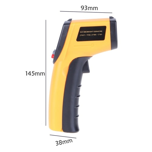 Digital Infrared Thermometer Laser Industrial Temperature Gun Non-Contact with Backlight -50-380°C（NOT for Humans）