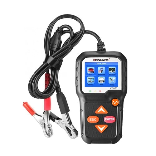 KONNWEI Car Battery Tester 12V Car Auto Battery Load Tester on Cranking System and Charging System Scan Tool Battery Tester Automotive for Cars/SUVs/Light Trucks