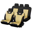 Car Seat Covers Front and Rear Split Bench Protection 5 Seaters Easy to Install Compatible with 90% Vehicles (Auto Truck Van SUV)