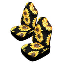 2 Pcs Sunflower Printed  Seat Covers fitment for Cars, Trucks, SUV, or Van Mat Cushion