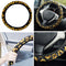 5 Pieces Sunflower Car Accessories Set Include Sunflower Steering Wheel Cover,2 Piece Keyring,2 Pieces Car Vent