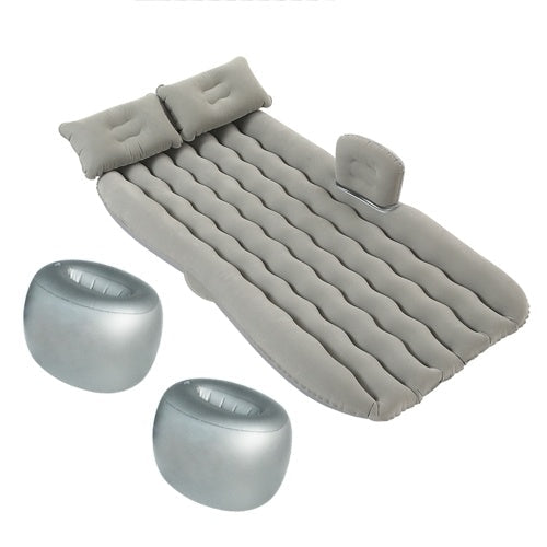 Wave Round Pier Air Bed Car Travel  Inflatable Mattress Travel Sleeping Camping Cushion Back Seat Pads with Two Air Pillows