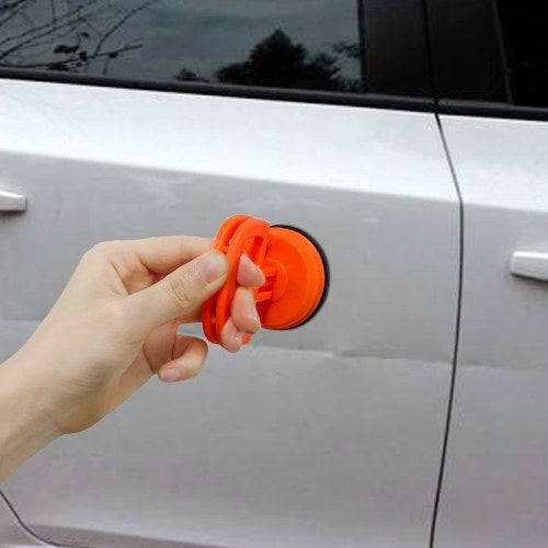 Paintless Dent Repair Tools Kit 1Pcs Red Dent Puller Removal Tool with 10Pcs Plastic Glue Tabs and 1Pcs Glass Lifter Car Suction Cup Vacuum Glass Lifter