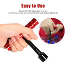 Paintless Dent Repair Tools Kit 1Pcs Red Dent Puller Removal Tool with 10Pcs Plastic Glue Tabs and 1Pcs Glass Lifter Car Suction Cup Vacuum Glass Lifter