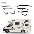 Car Auto Body Sticker Self-Adhesive Side Truck Graphics Decals Fitment for Camper Caravan RV Trailer