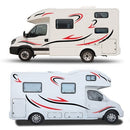 Car Auto Body Sticker Self-Adhesive Side Truck Graphics Decals Fitment for Camper Caravan RV Trailer