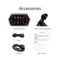 Car HUD Display, Head Up Display High Definition Speedometer Car Diagnostic Tool OBDⅡ Fault Code Elimination Safe Driving Computer Overspeed Fault Alarm for All Vehicles