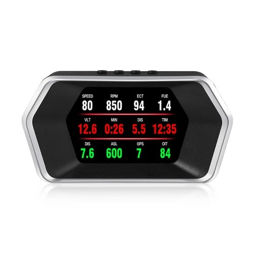 Car HUD Display, Head Up Display High Definition Speedometer Car Diagnostic Tool OBDⅡ Fault Code Elimination Safe Driving Computer Overspeed Fault Alarm for All Vehicles