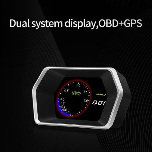 Car HUD Display, Head Up Display High Definition Speedometer Car Diagnostic Tool OBDⅡ Fault Code Elimination Safe Driving Computer Overspeed Fault Alarm for All Vehicles