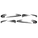 Car Two side RV Stripes Graphics Decals Car Stickers Vinyl Graphics for Caravan Travel Trailer Camper Van