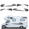 Car Two side RV Stripes Graphics Decals Car Stickers Vinyl Graphics for Caravan Travel Trailer Camper Van