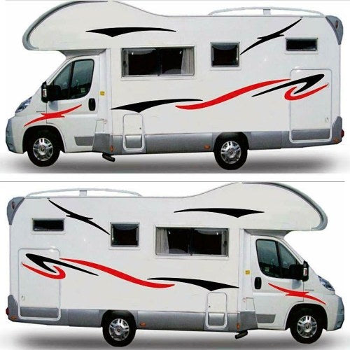 Car Auto Body Sticker Self-Adhesive Side Truck Graphics  Stickers and Decals for Camper Caravan RV Trailer