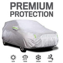 Car Cover Full Covers with Reflective Strip Sunscreen Protection Dustproof Waterproof UV Scratch-Resistant for 4X4/SUV Business Car