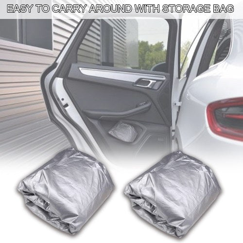 Car Cover Full Covers with Reflective Strip Sunscreen Protection Dustproof Waterproof UV Scratch-Resistant for 4X4/SUV Business Car