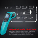 Digital Infrared Thermometer Laser Industrial Temperature Gun Non-Contact with Backlight -50-550°C（NOT for Humans）