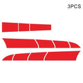 3pcs Car Hood Stripe Sticker Auto Racing Body Side Stripe Decal Skirt Roof Creative Stripe Refitting body pasting Car Body Styling Sticker Removable Waterproof