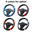 Car Steering Wheel Cover Soft Leather Grip Steering Wheel Non-Slip Cover Universal Fit For Truck, SUV, Cars