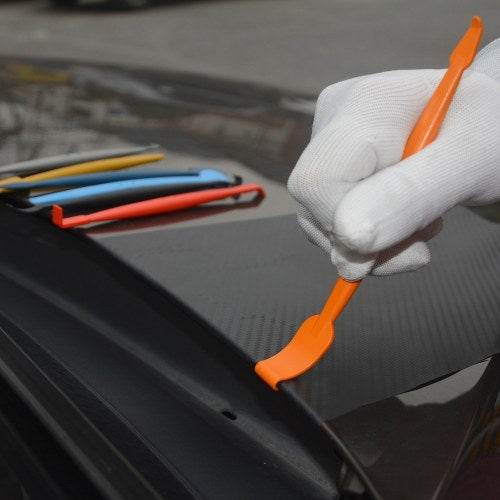 Car Window Tint Application Tools Kit, 7 Pcs Vehicle Glass Protective Film Installing Tool Car Window Film Squeegee Automotive Film Scrapers Window Tint Tools