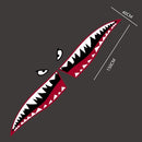 Pair Shark Teeth Mouth Reflective Decals Sticker Graphics Car Sticker Decals Accessories