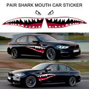 Pair Shark Teeth Mouth Reflective Decals Sticker Graphics Car Sticker Decals Accessories