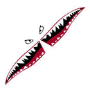 Pair Shark Teeth Mouth Reflective Decals Sticker Graphics Car Sticker Decals Accessories