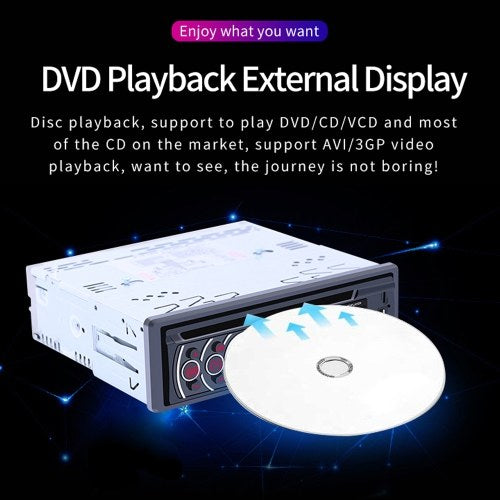 One Din Car DVD Player BT Car Player Plug In A USB Radio Car MP3 Audio System One Din Car Radio BT Stereo Auto Audio DVD MP3 Player Car Multimedia Player