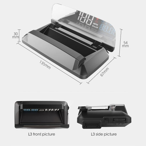 Heads Up Display On Board Diagnostics 2 Digital Car Display Safe Alarm Multi-function Display Car Accessories