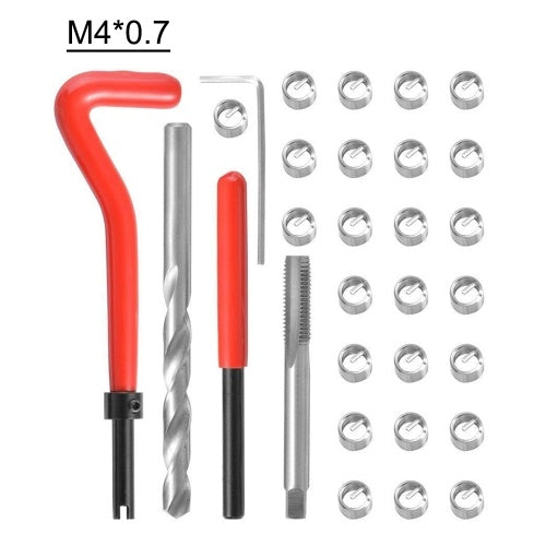 30Pcs Metric Thread Repair Insert Kit M3 M4 M7 M9 M11 Helicoil Car Pro Coil Tool M3*0.5