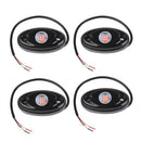 4Pcs Rock Lights 4-Pod for JEEP Offroad Truck UTV ATV Boat Underbody Light