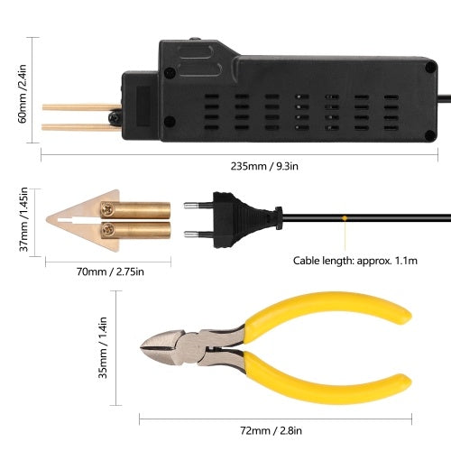 50W Car Bumper Repairing Machine Plastic Welding Machines Welding Repairing Tool Hot Staplers