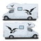 Car Auto Body Sticker 5PCS Self-Adhesive Side Truck Graphics Eagle Stickers Decals for Camper Caravan RV Trailer