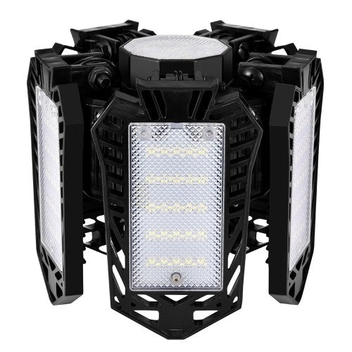 80W LED أضواء المرآب 8000 لومينز أضواء السقف المرآب مع 5 لوحات قابلة للتعديل