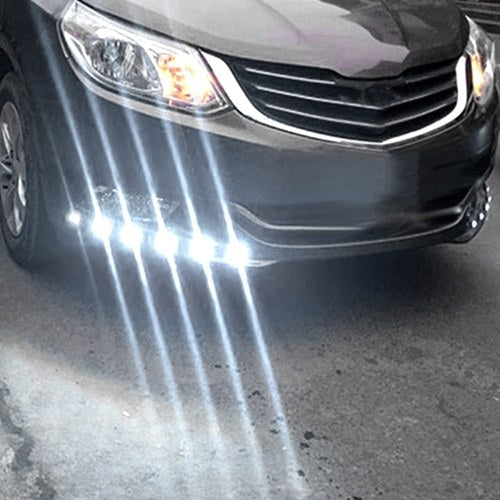 10 حزمة 23 مللي متر عين النسر LED لمبة ضوء DRL سيارة دراجة نارية بدوره مصباح إشارة الضباب الذيل النسخ الاحتياطي عكس الضوء (الضوء الأبيض)