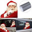 2PCS 3D Cartoon Santa Car Window Cover Auto Covers Realistic Car Sticker Christmas Gift(Left and Right)