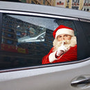 2PCS 3D Cartoon Santa Car Window Cover Auto Covers Realistic Car Sticker Christmas Gift(Left and Right)