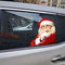 2PCS 3D Cartoon Santa Car Window Cover Auto Covers Realistic Car Sticker Christmas Gift(Left and Right)