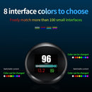 شاشة عرض HUD للسيارة، شاشة عرض علوية لنظام تحديد المواقع العالمي (OBD+GPS)، أداة تشخيص السيارة الآمنة عالية الوضوح للقيادة بالكمبيوتر