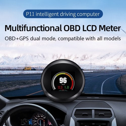 Car HUD Display OBD+GPS Head Up Display High Definition Safe Driving Computer Car Diagnostic Tool