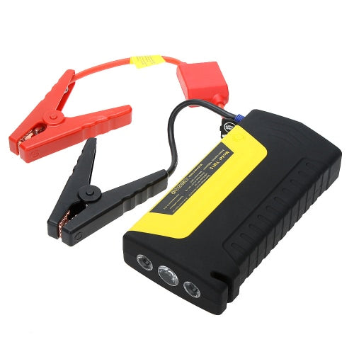 16800mAh Multi-Function Portable Mini Car Jump Starter with Auto Air Compressor Toolbox Power Supply Emergency Pack for Phone Laptop Camera Outdoor Travel Camping