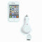 Tirol New Car Charger Cigarette Socket Power Adapter with Micro USB Retractable Cable for iPhone 4/4S