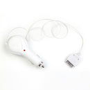 Tirol New Car Charger Cigarette Socket Power Adapter with Micro USB Retractable Cable for iPhone 4/4S