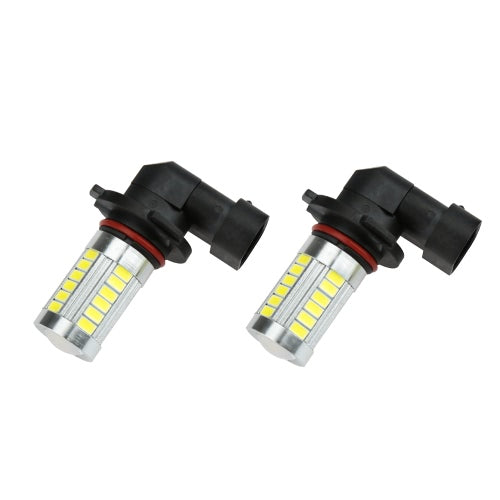 2 X 5630 33-SMD 850LM LED مصباح ضباب السيارة لمبة 9005 مقبس أبيض